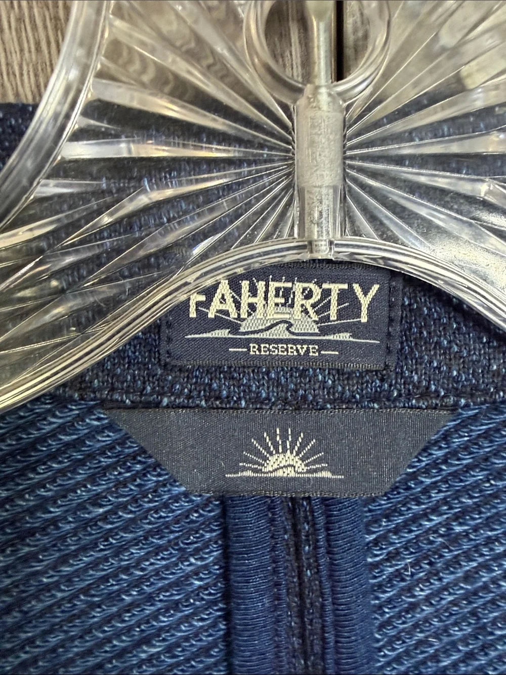 NWT Faherty Inlet Knit Blazer - Deep Navy Melange
